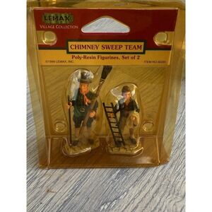 Lemax CHIMNEY‎ SWEEP TEAM 2 Figures Christmas Village NEW